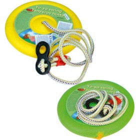 Houpačka Jojo kruh na zavěšení 27cm kulatá nosnost 50kg 3 barvy plast