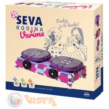 SEVA RODINA Vaříme plastová STAVEBNICE 682 dílků v krabici