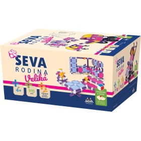 SEVA RODINA Veliká plastová XL STAVEBNICE 915 dílků v krabici