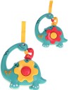 Chrastítko baby dinosaurus 12cm na baterie 2 barvy Světlo Zvuk plast