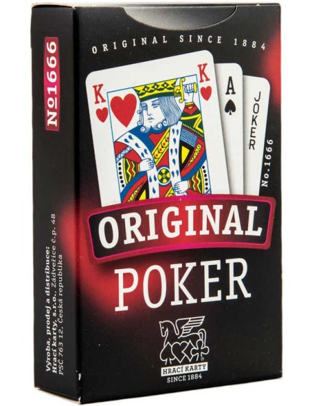 HRA Karty Poker 54 listů papírová krabička *SPOLEČENSKÉ HRY*