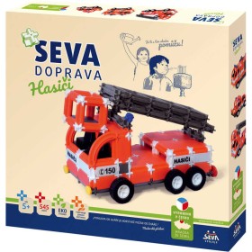 SEVA DOPRAVA Hasiči plastová STAVEBNICE 545 dílků v krabici
