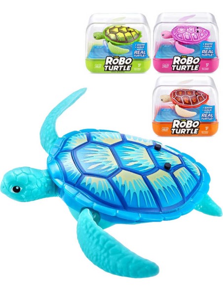 ZURU Robo Alive želva plave / chodí / potápí se na baterie 4 barvy
