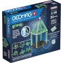 GEOMAG Glow 25 dílků ve tmě svítící Eko magnetická STAVEBNICE