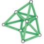 GEOMAG Glow 42 dílků ve tmě svítící Eko magnetická STAVEBNICE
