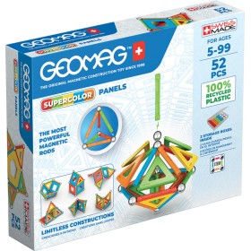 GEOMAG Supercolor Panels 52 dílků Eko magnetická STAVEBNICE