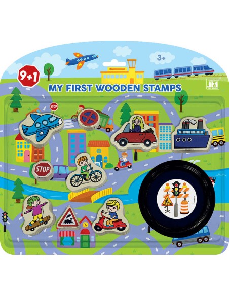 JIRI MODELS Moje 1.razítka Doprava set 9ks s poduškou