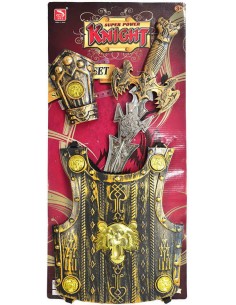 Rytířská souprava dětský meč s brněním 57cm 3ks na kartě plast