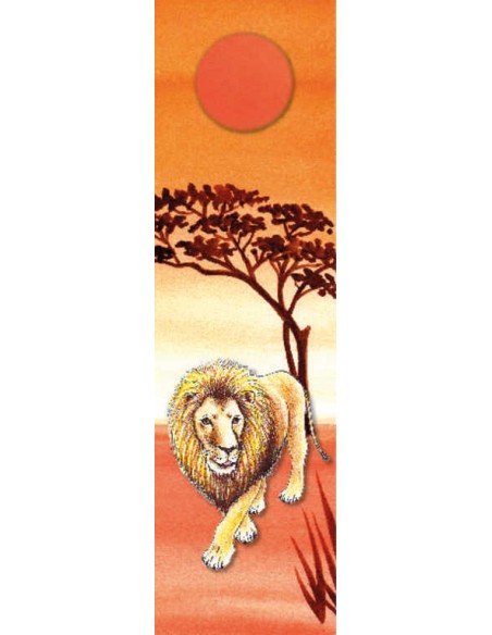 AKIM Záložka do knihy 3D Safari lev 21cm tvrdý karton