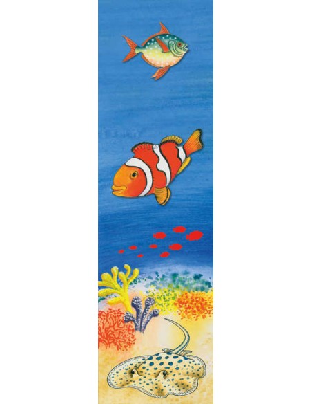 AKIM Záložka do knihy 3D Mořský svět 21cm tvrdý karton