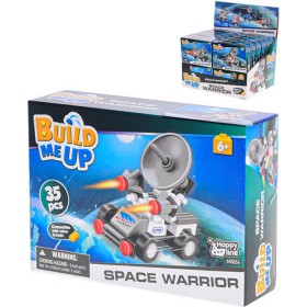 Stavebnice BuildMeUP Space Warrior 30-35 dílků 4 druhy plast
