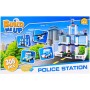 Stavebnice BuildMeUP Policejní stanice 308 dílků + 2 figurky plast