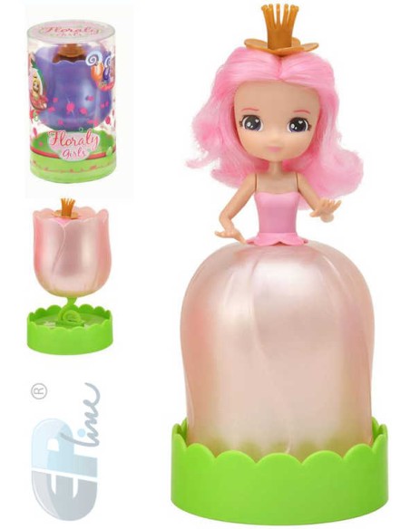 EP Line Floraly Girls květinová víla 8cm voňavá panenka v sukýnce 6 druhů