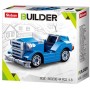 SLUBAN Builder Modrý kabriolet auto veterán 44 dílků STAVEBNICE