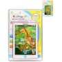 Tablet dětský dotykový 13x20cm na baterie 2 barvy Zvuk