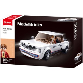SLUBAN Model Bricks Auto klasický vůz 2002 277 dílků + 1 figurka STAVEBNICE