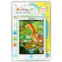 Tablet dětský dotykový 13x20cm na baterie 2 barvy Zvuk
