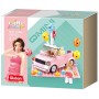 SLUBAN Mini Handcraft MiniQ Růžový kabriolet 245 dílků + 1 figurka STAVEBNICE