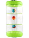 Válec baby nafukovací transparentní 43x20cm edukační set se 3 míčky pro miminko