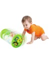 Válec baby nafukovací transparentní 43x20cm edukační set se 3 míčky pro miminko