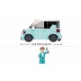 SLUBAN Mini Handcraft MiniQ Modré auto 236 dílků + 1 figurka STAVEBNICE