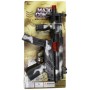 Samopal dětský plastový 24cm army vzor maskáč na kartě 2 barvy