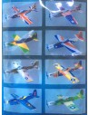 Letadlo bojové s vrtulí 19cm házecí polystyrenové k sestavení 8 druhů v sáčku