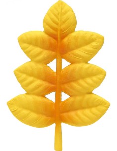 LANCO Zlatý list jeřabina 13cm baby kousátko přírodní kaučuk pro miminko