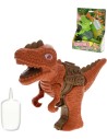 Dinosaurus s efekty 17cm vypouští páru na baterie Světlo Zvuk 2 barvy plast
