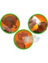 Dinosaurus s efekty 17cm vypouští páru na baterie Světlo Zvuk 2 barvy plast