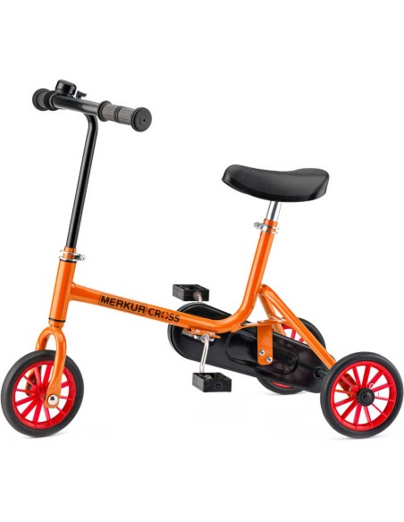 MERKUR Cross tříkolka Pája oranžová kovová trojkolka