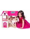 WOODY DŘEVO Vila Anna-Marie herní set dům s nábytkem a 2 panenkami