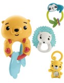 FISHER PRICE Chrastítko baby zvířátko pro miminko 4 druhy plast