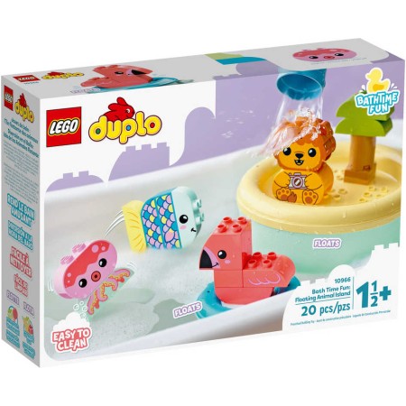 LEGO DUPLO Legrace ve vaně: Plovoucí ostrov se zvířátky 10966 STAVEBNICE