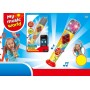 Mikrofon dětský s melodiemi 20cm na baterie LED Světlo Zvuk plast