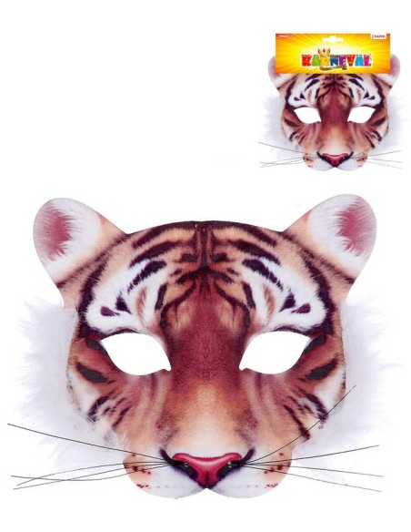 KARNEVAL Maska tygr dětská škraboška *KARNEVALOVÝ DOPLNĚK*