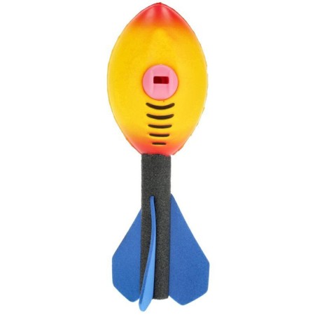 MEGA CREATIVE Raketa šipka soft pěnová házecí pískací 2 barvy