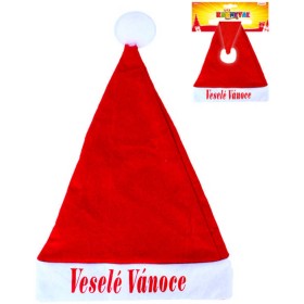 KARNEVAL Čepice Veselé Vánoce červená dospělá *KARNEVALOVÝ DOPLNĚK*