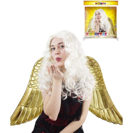 KARNEVAL Paruka Anděl dlouhé vlasy dospělá KARNEVALOVÝ DOPLNĚK