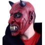 KARNEVAL Maska celoobličejová čert s ušima latex KARNEVALOVÝ DOPLNĚK