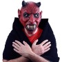 KARNEVAL Maska celoobličejová čert s ušima latex KARNEVALOVÝ DOPLNĚK