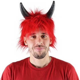 KARNEVAL Paruka čert s rohy červená *KARNEVALOVÝ DOPLNĚK*