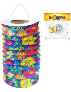 KARNEVAL Lampion Hawai oválný papírový 15cm na svíčku skládaný