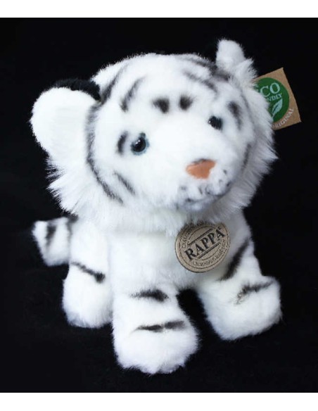PLYŠ Tygr bílý sedící 18cm Eco-Friendly *PLYŠOVÉ HRAČKY*