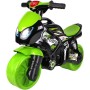 Odrážedlo motorka závodní zeleno-černé odstrkovadlo na baterie Světlo Zvuk