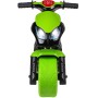 Odrážedlo motorka závodní zeleno-černé odstrkovadlo na baterie Světlo Zvuk