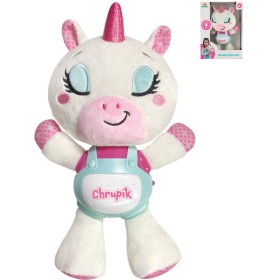 PLYŠ Baby jednorožec Chrupík usínáček na baterie Světlo Zvuk pro miminko