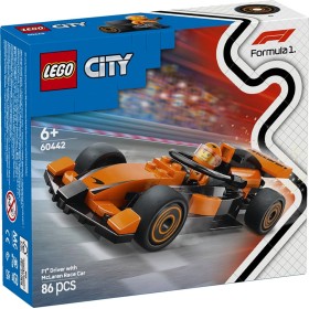 LEGO CITY Jezdec F1 se závodním vozem McLaren 60442 STAVEBNICE