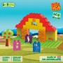 BiOBUDDi Stavebnice BIBA Boerderij farma 31 dílků s nálepkami