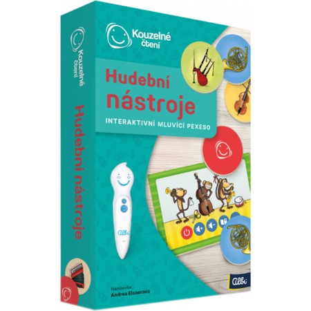 ALBI Kouzelné čtení hra Pexeso interaktivní Hudební nástroje